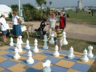 Echiquier g�ant: Myrial contre Audrey